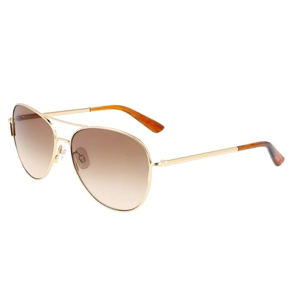 Anne Klein Sunglasses 7070 Gold - Picture 1 of 9